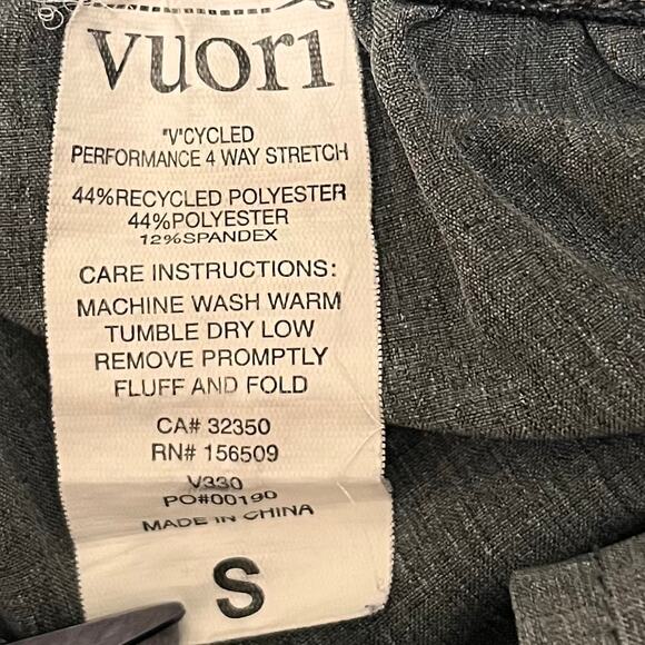 Vuori Banks Short V330 Gray 9” 4-Way Stretch Athletic Shorts Small Athleisure - Picture 6 of 10